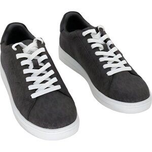 Michael Kors Keating Logo Lace-Up Men's Sneakers Gray Monogram Casual US 7.5
